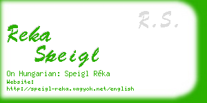 reka speigl business card